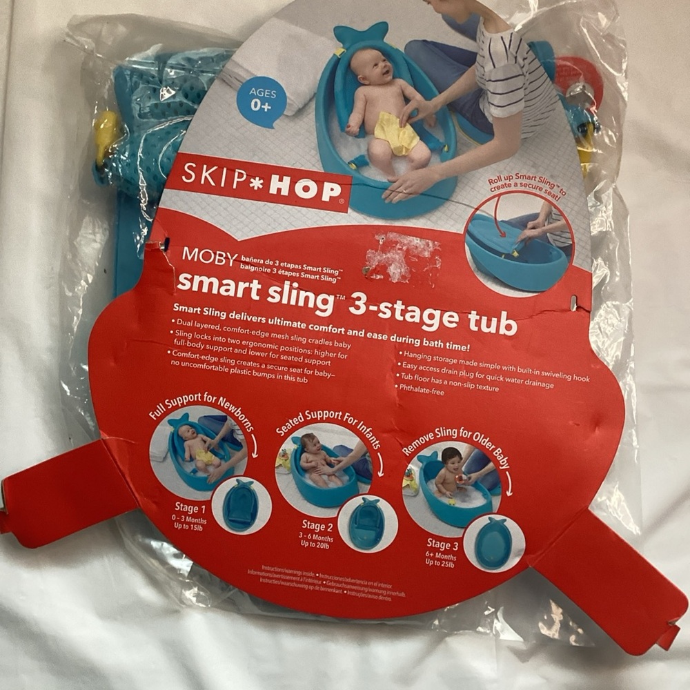 Skip Hop Blue Smart Sling 3-Stage /as is